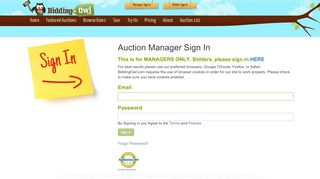 
                            11. Sign-In - Auction and Fundraiser Management Software for Non-Profits