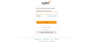
                            5. Sign in - Audible.com