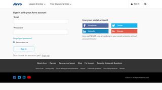 
                            2. Sign in - Avvo - Avvo.com