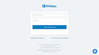 
                            1. Sign in - AWeber