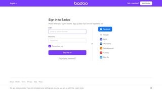 
                            1. Sign in - Badoo