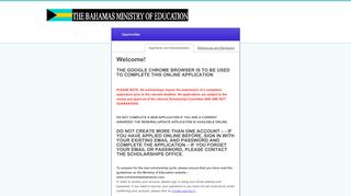 
                            10. Sign In - Bahamas Ministry of Education Scholarships