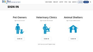 
                            13. Sign In | BC Pet Registry