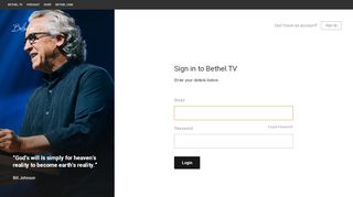 
                            3. Sign in - Bethel.TV