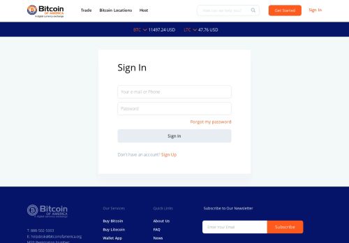 
                            6. Sign In - Bitcoin of America