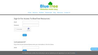 
                            7. Sign In - BlueTree Website Design