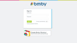 
                            2. Sign In - bmby