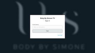
                            12. Sign in - Body By Simone TV