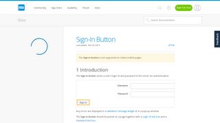 
                            9. Sign In Button - Mendix 7 Reference Guide | Mendix Documentation