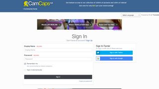 
                            2. Sign In - CamCaps.Net