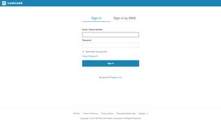
                            1. Sign in - CamCard