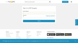 
                            1. Sign In - CBT Nuggets