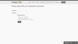 
                            2. Sign in - CheapVoip