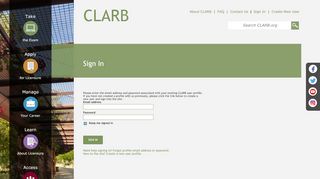 
                            11. Sign In - Clarb