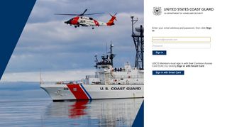 
                            5. Sign In - Coast Guard