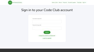 
                            5. Sign In – Code Club International - Code Club World