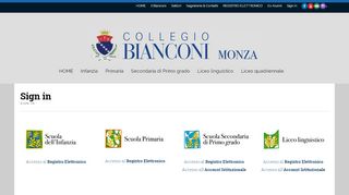 
                            1. Sign in | «Collegio Bianconi» • Monza