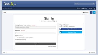 
                            3. Sign In - Cross-X.com