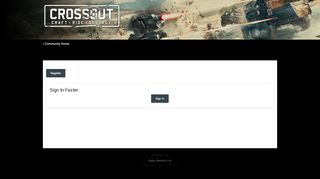
                            3. Sign In - Crossout - Official Forum