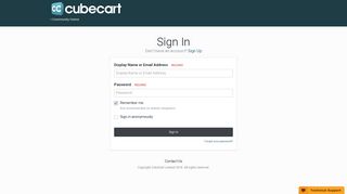 
                            4. Sign In - CubeCart Forums