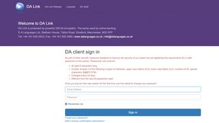 
                            1. Sign in - DaLink | Sessions | New - DA Languages