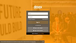 
                            1. Sign in - Devex