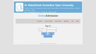 
                            2. Sign In - Dr. Babasaheb Ambedkar Open University