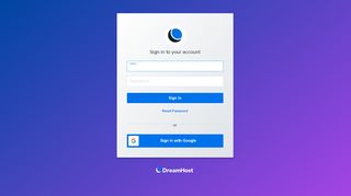 
                            2. Sign in · DreamHost