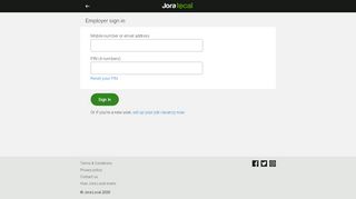 
                            3. Sign in - Employers | Jora Local