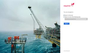 
                            3. Sign In - Equinor