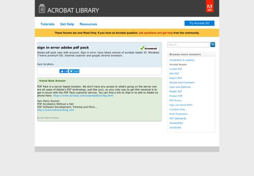 
                            11. sign in error adobe pdf pack (Acrobat Reader) - Acrobat Answers