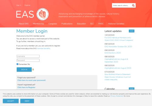 
                            11. Sign In - European Atherosclerosis Society