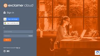 
                            13. Sign in - Exclaimer Cloud