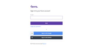 
                            1. Sign in - Favro