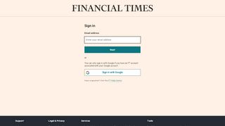 
                            1. Sign in - Financial Times