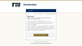
                            4. Sign In - FIU Scholarships - FIU AcademicWorks