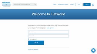 
                            1. Sign In - FlatWorld