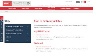 
                            2. Sign In for Internal Sites