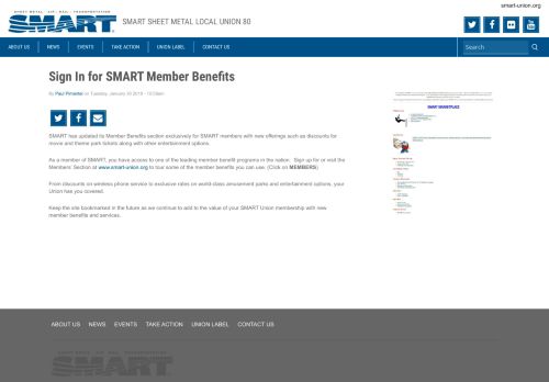 
                            7. Sign In for SMART Member Benefits | SMART