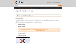 
                            9. Sign in for Windows Phone - Nintex help documentation