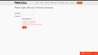 
                            2. Sign in - FreeCall