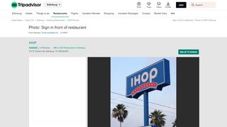 
                            10. Sign in front of restaurant - Picture of IHOP, Edinburg - TripAdvisor