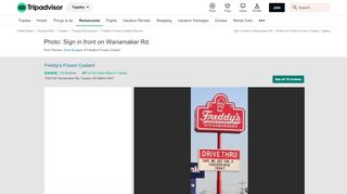 
                            6. Sign in front on Wanamaker Rd. - Picture of Freddy's Frozen Custard ...