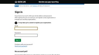 
                            7. Sign in - Gender pay gap reporting service - GOV.UK