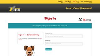 
                            4. Sign In - Generation Pup