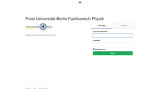 
                            2. Sign in · GitLab - Freie Universität Berlin
