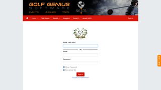 
                            13. Sign In - Golf Genius Software