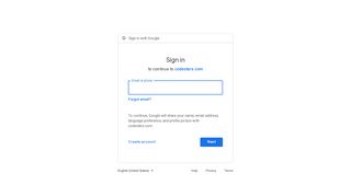 
                            3. Sign in - Google Accounts - Codesters