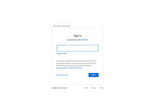 
                            2. Sign in - Google Accounts - We Heart It