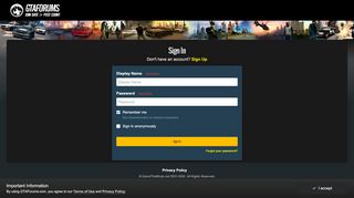 
                            6. Sign In - GTAForums